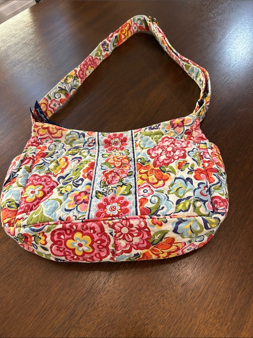 Vera Bradley Floral Quilted Shoulder Bag - Pink, Red, Green, Blue, Yellow, Cream
